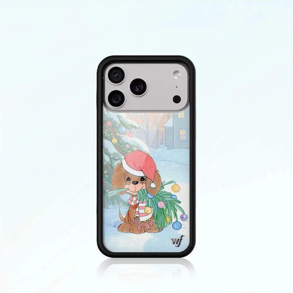 Cherry Puppy Flash Diamond Phone Case