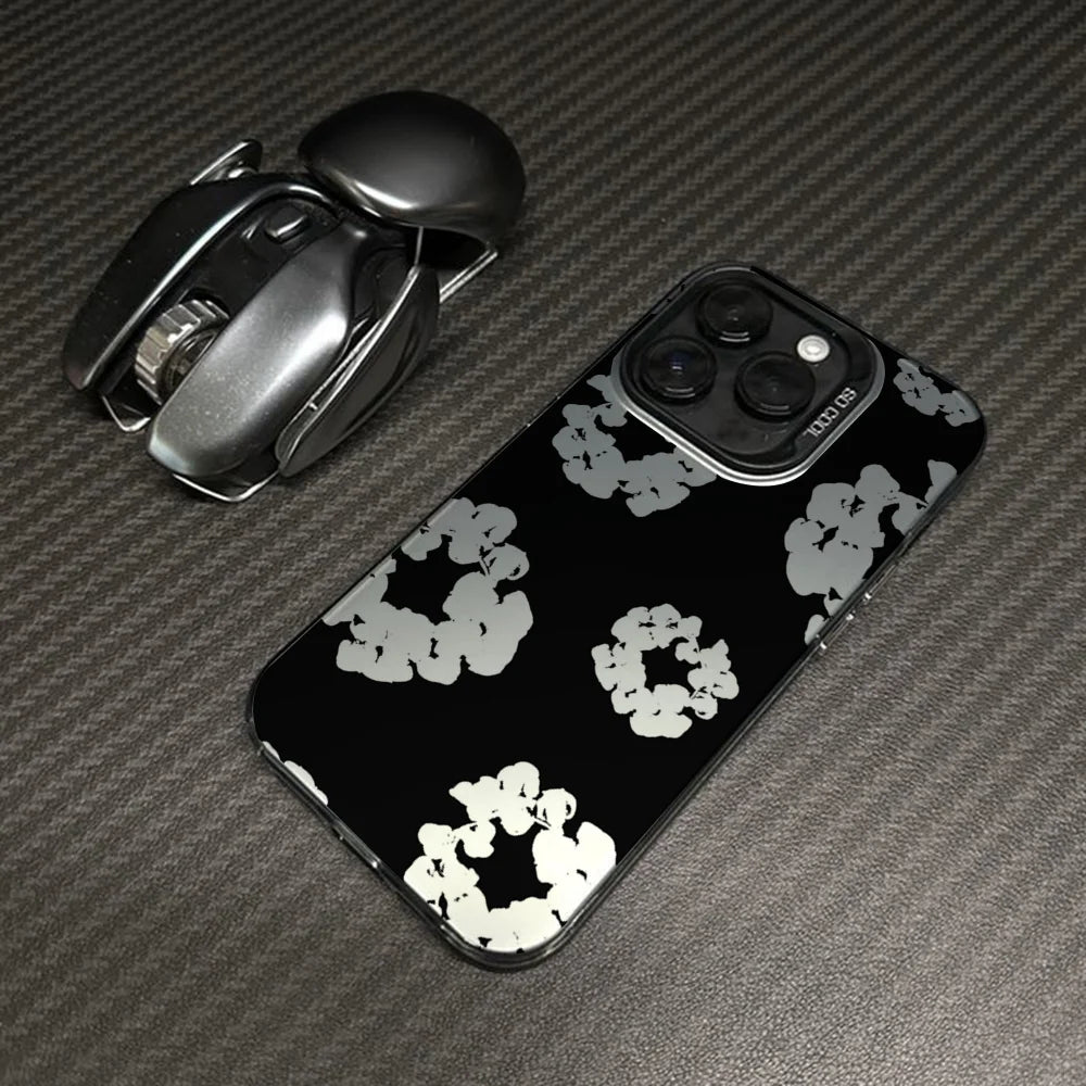 Luxury Denim Tears Phone Case For iPhone Candy Matte Shockproof Back Cover