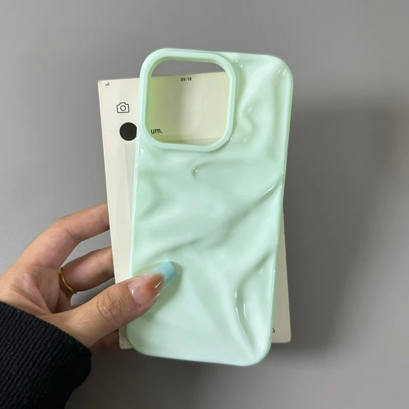 Fashion Ripple Texture Glossy Phone Case