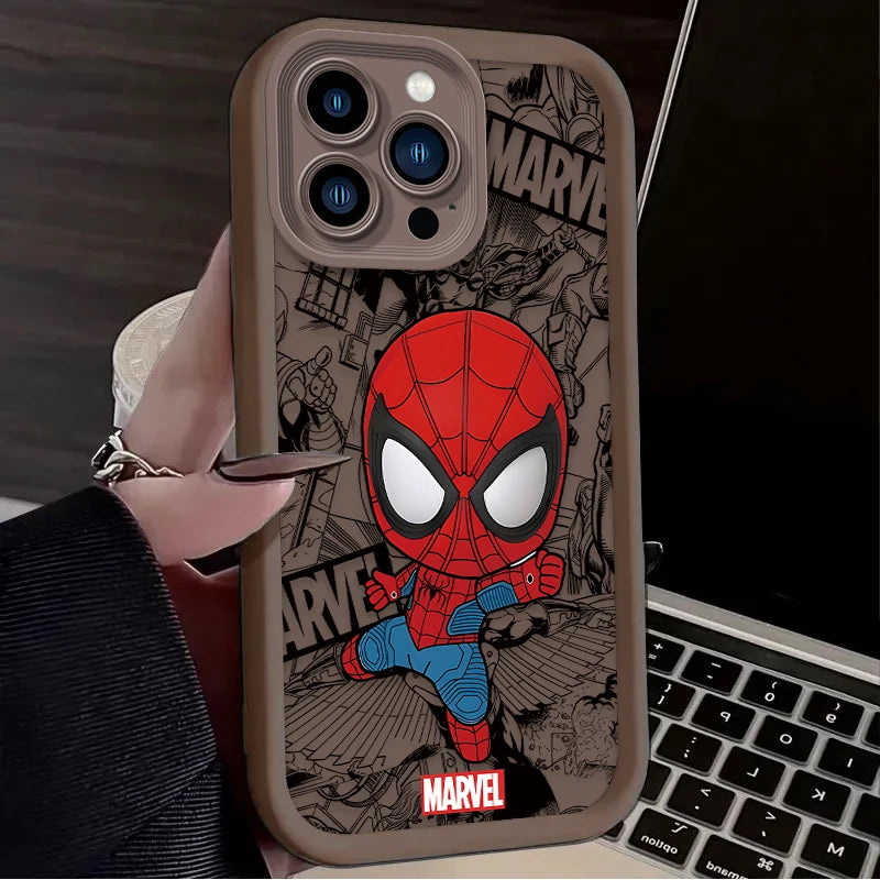 Marvel Spider Man Silicone Case For iPhone