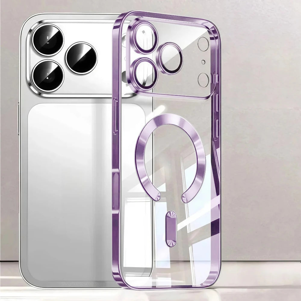 Luxury For Magsafe Magnetic Plating Phone Case For iPhone