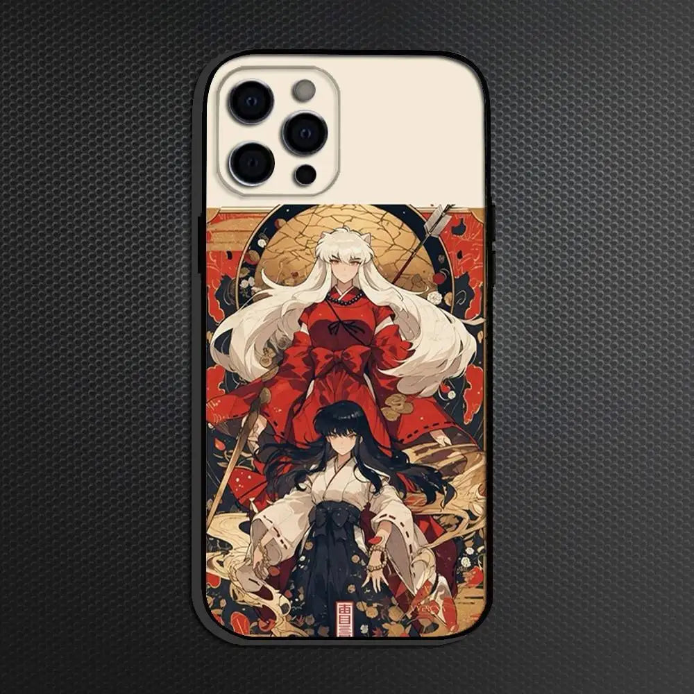 Inuyasha Comics Anime Phone Case For iPhone Others Soft Black Cover