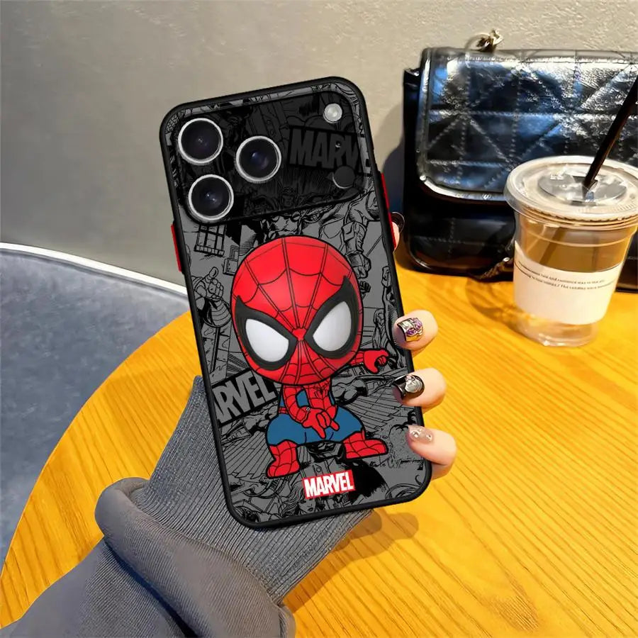 Cartoon Marvel Groot Spiderman Case For iPhone
