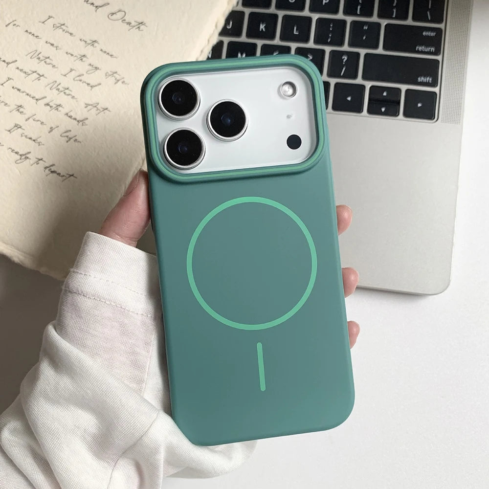 Luxury Magsafe Matte Magnetic Phone Case For iPhone