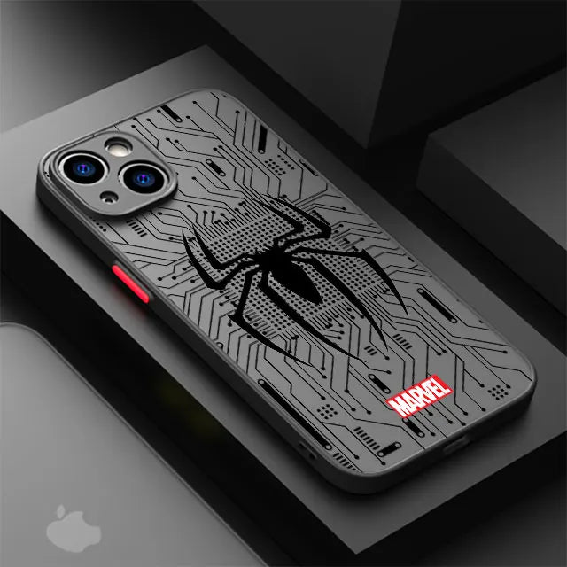 Phone Case For Apple iPhone Cover Marvel Spider Man Iron Man