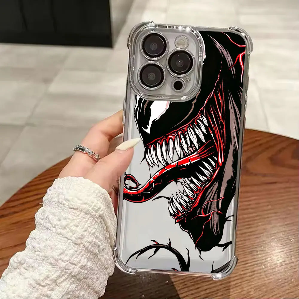 Venom Art Marvel Luxury Shockproof Case For iPhone