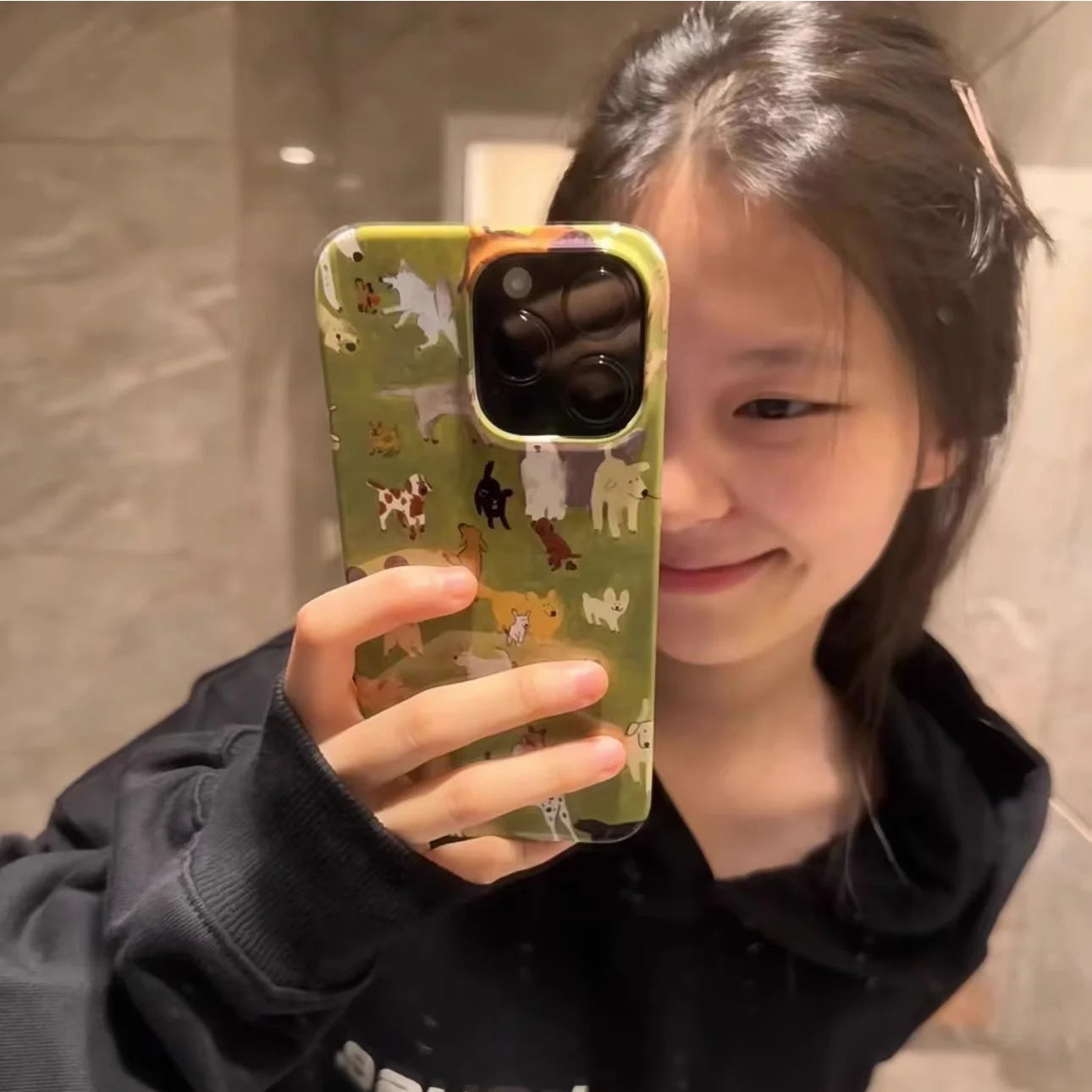 Cute Cartoon Grassland Dog Animals Phone Case