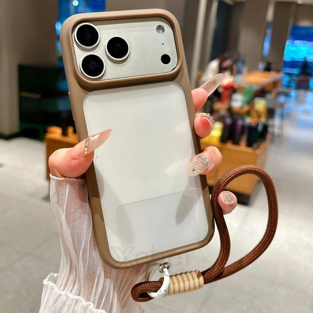 Intelligent Camera Touch Button Crystal Clear Phone Case For iPhone