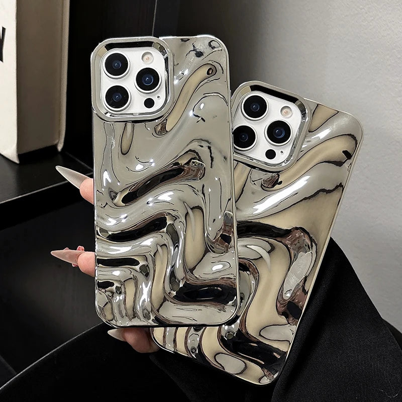 Unique Water Wave Texture Phone Back Phone Case