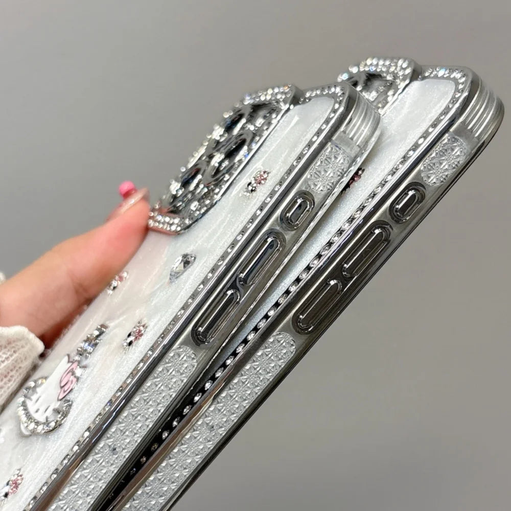 Bow Cartoon Glasses Hello Kitty Acrylic Sheet Cat Phone Case