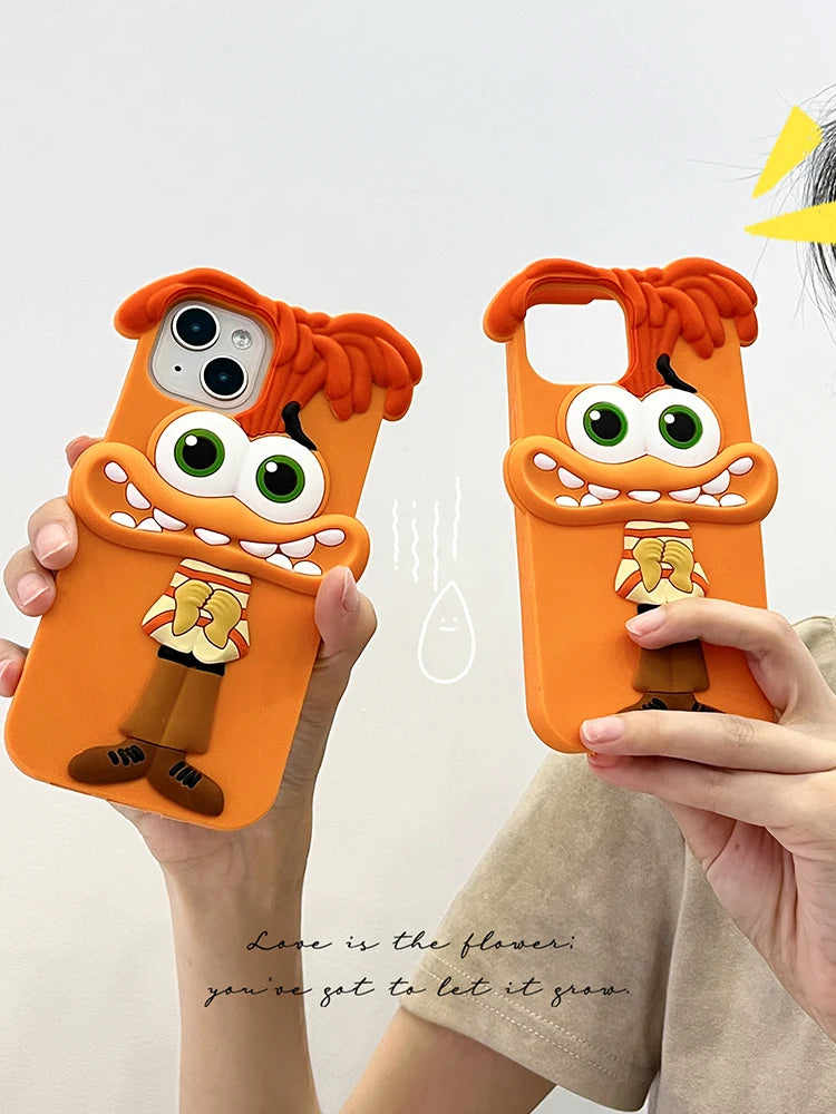 Cute 3D Cartoon Funny Animal Joy Soft Silicone Creative Phone Case