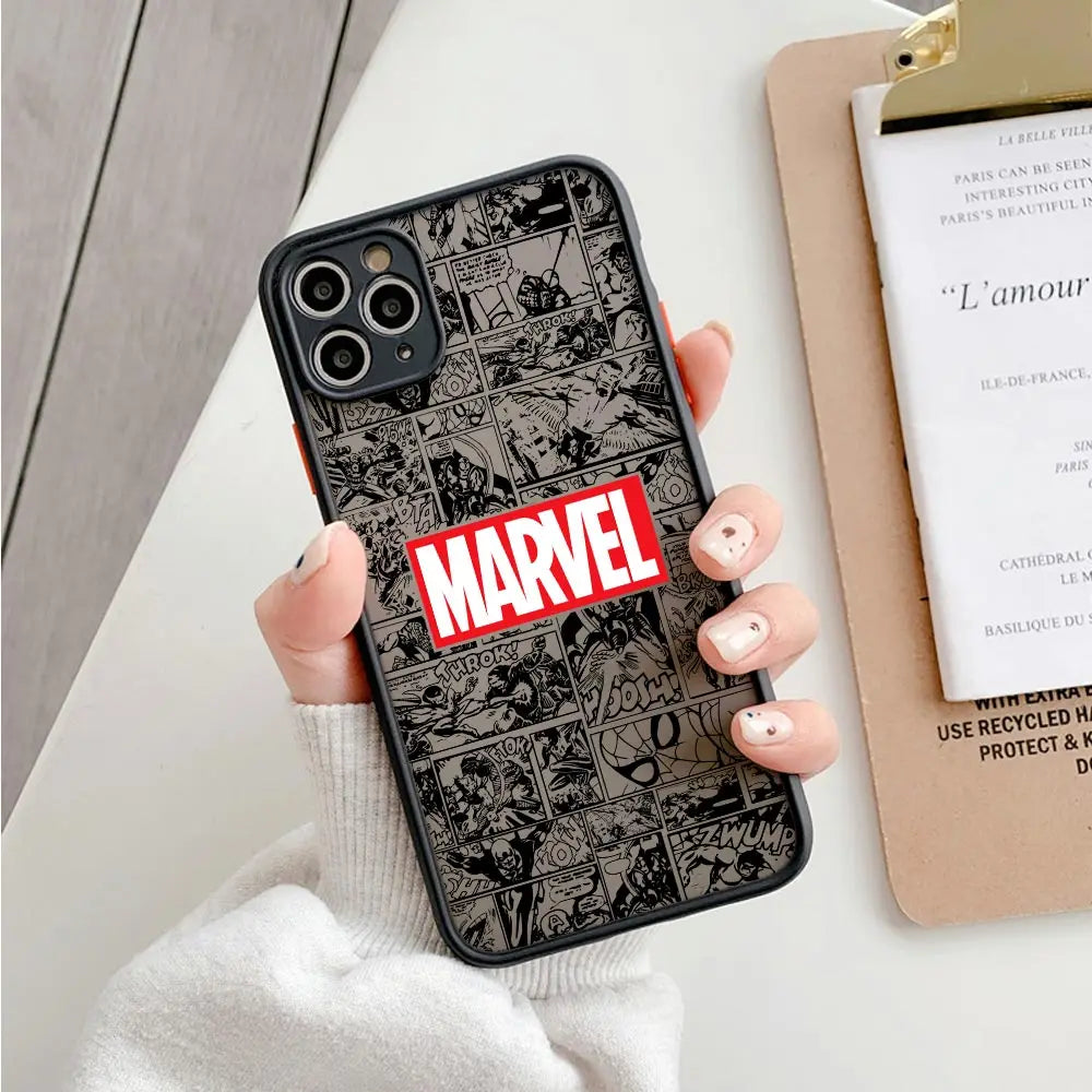 Marvel Comics The Avengers Matte Translucent Case For iPhone
