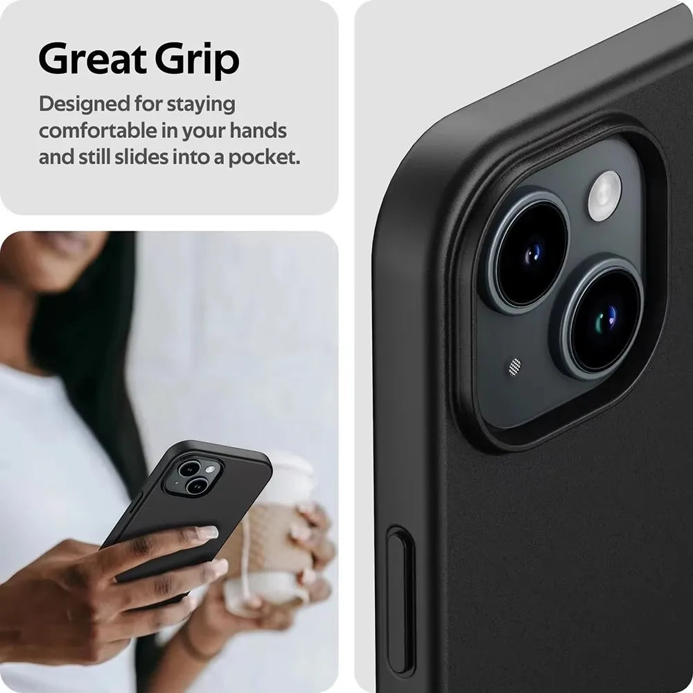 Luxury Matte Silicone Soft Case For iPhone