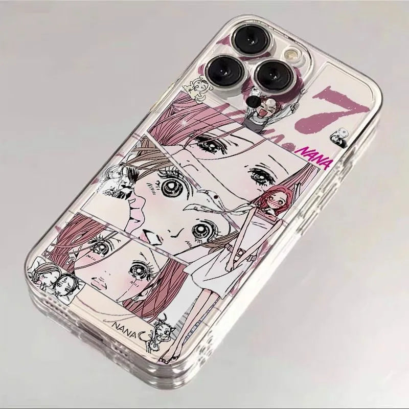 Anime Girl Nana Clear iPhone Case – Shockproof