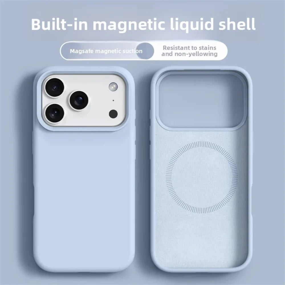 Magnetic Liquid Silicone iPhone Case