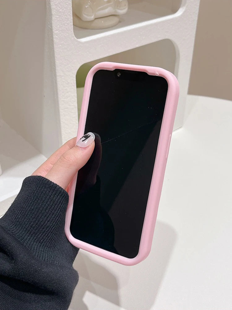 Cute Funny Pig Piggy Telescopic Bracket Case For iPhone