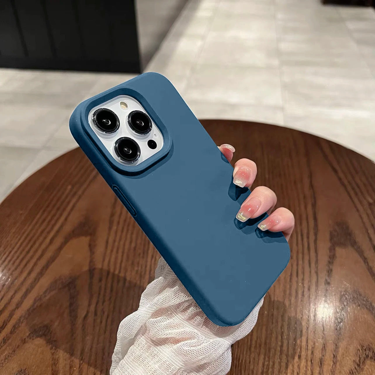 Luxury For Apple Original Silicone Phone Case For iPhone Shockproof Cover Accessories
