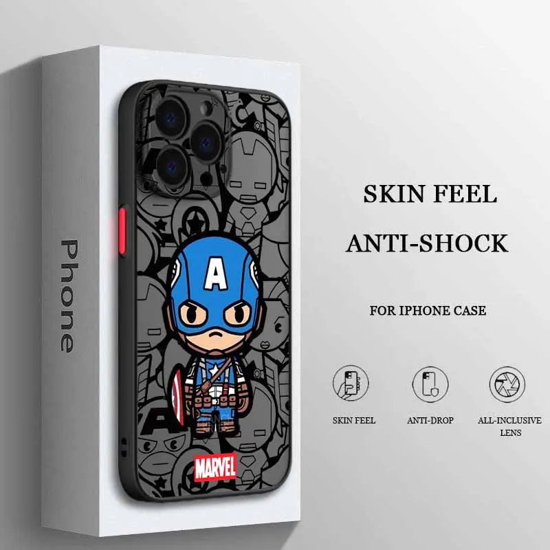 Superhero Spider Man For iPhone Frosted Translucent Soft Phone Case