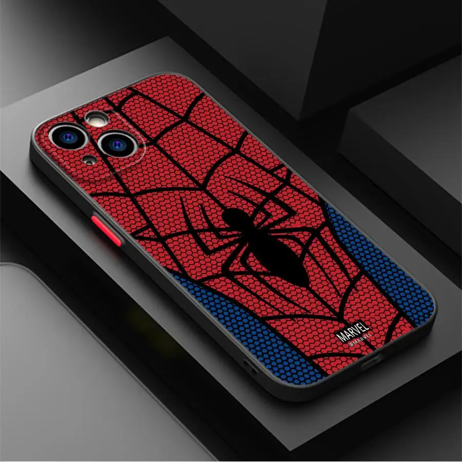 Marvel Hero Spider Man Funda Back Phone Cover Case For iPhone