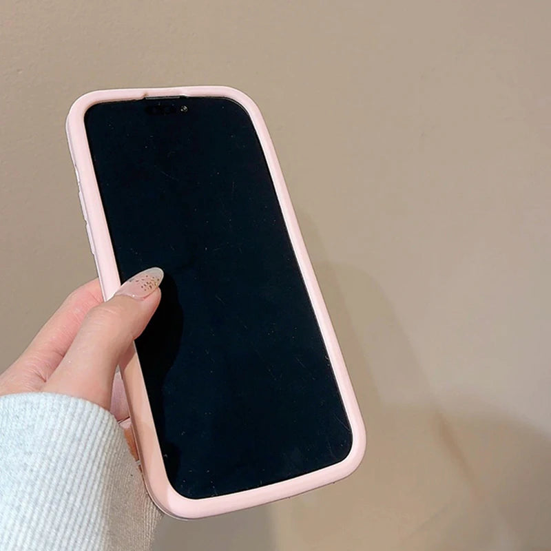 Cute 3D Flower Holder Stand Soft Silicone Phone Case