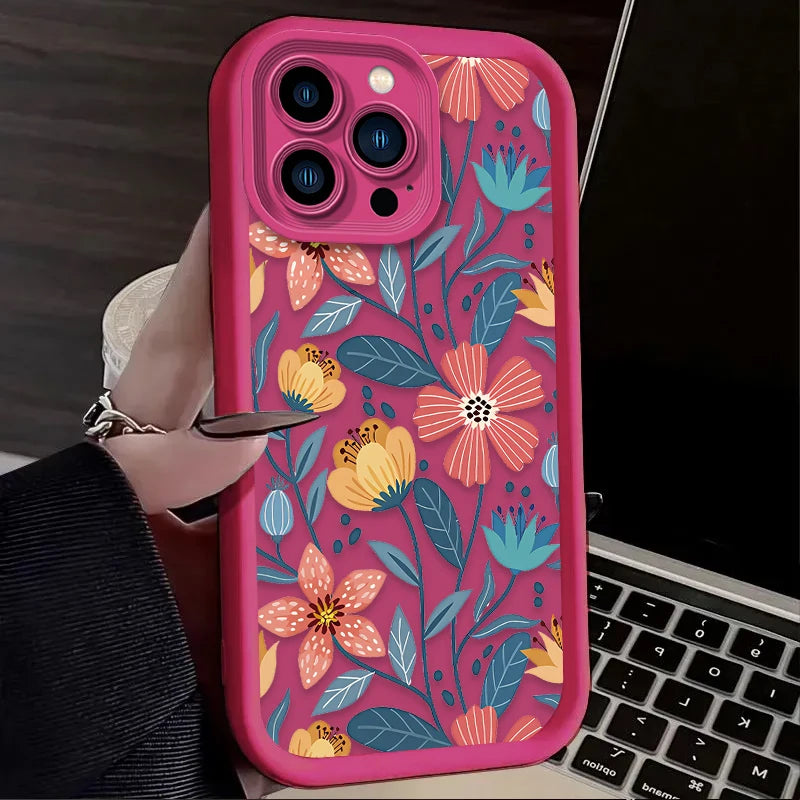 Art Colorful Flower Phone Case