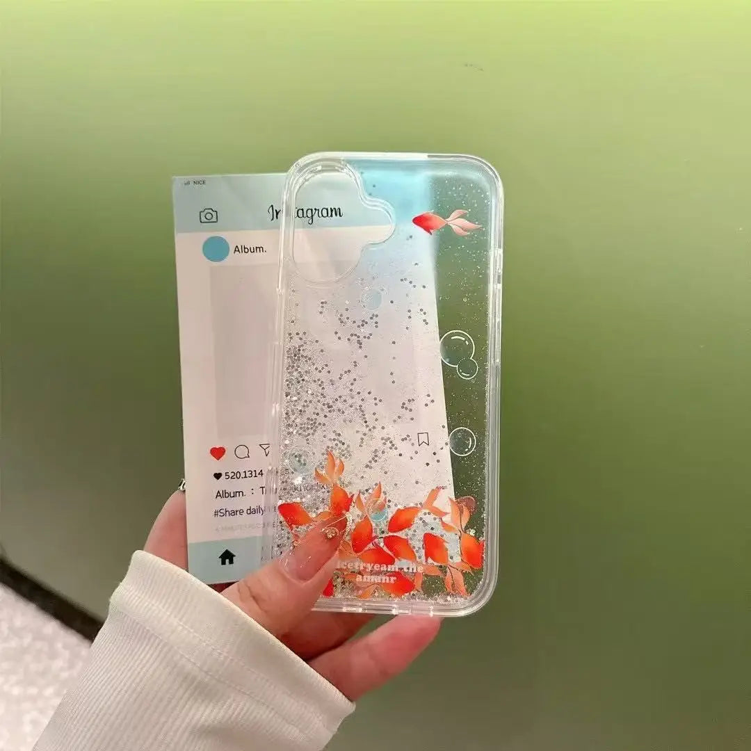 Bubble Goldfish Slice Slider Phone Case