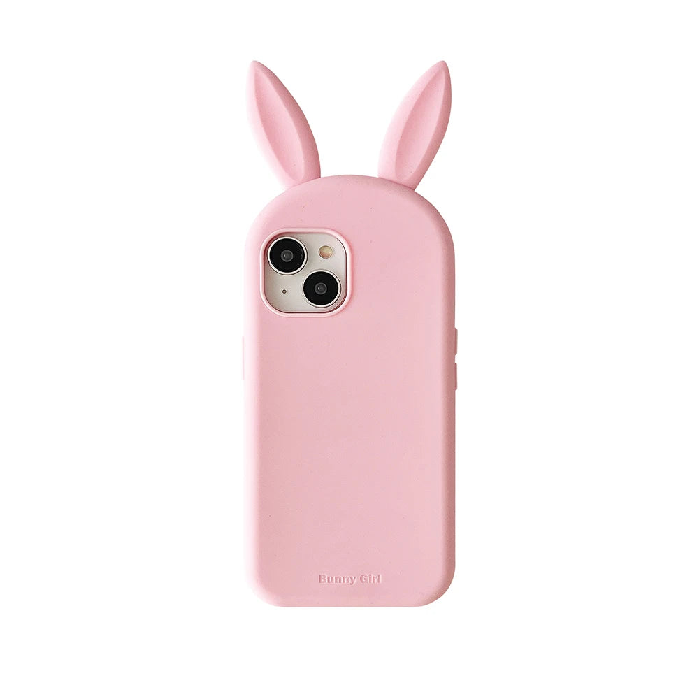 Cute 3D Bunny Rabbit Ear Silicone Phone Case