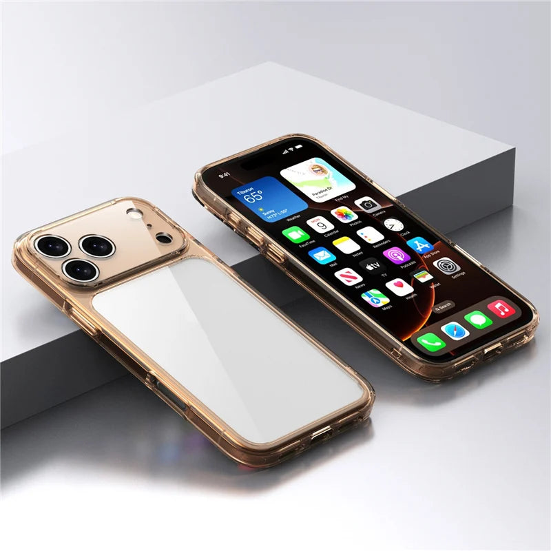 Luxury Transparent Shockproof Case For iPhone