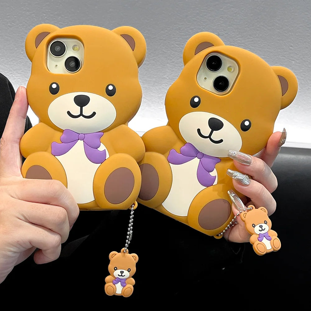Kawaii Teddy Bear Phone Case