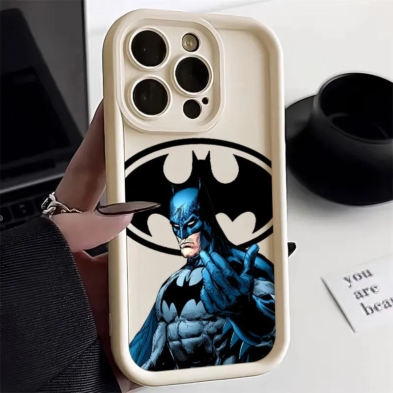 Bat Supers Man Marvel Silicone Case For Apple iPhone