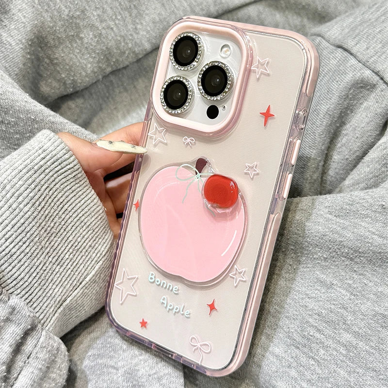 Fashion Rotatable Red Phone Case