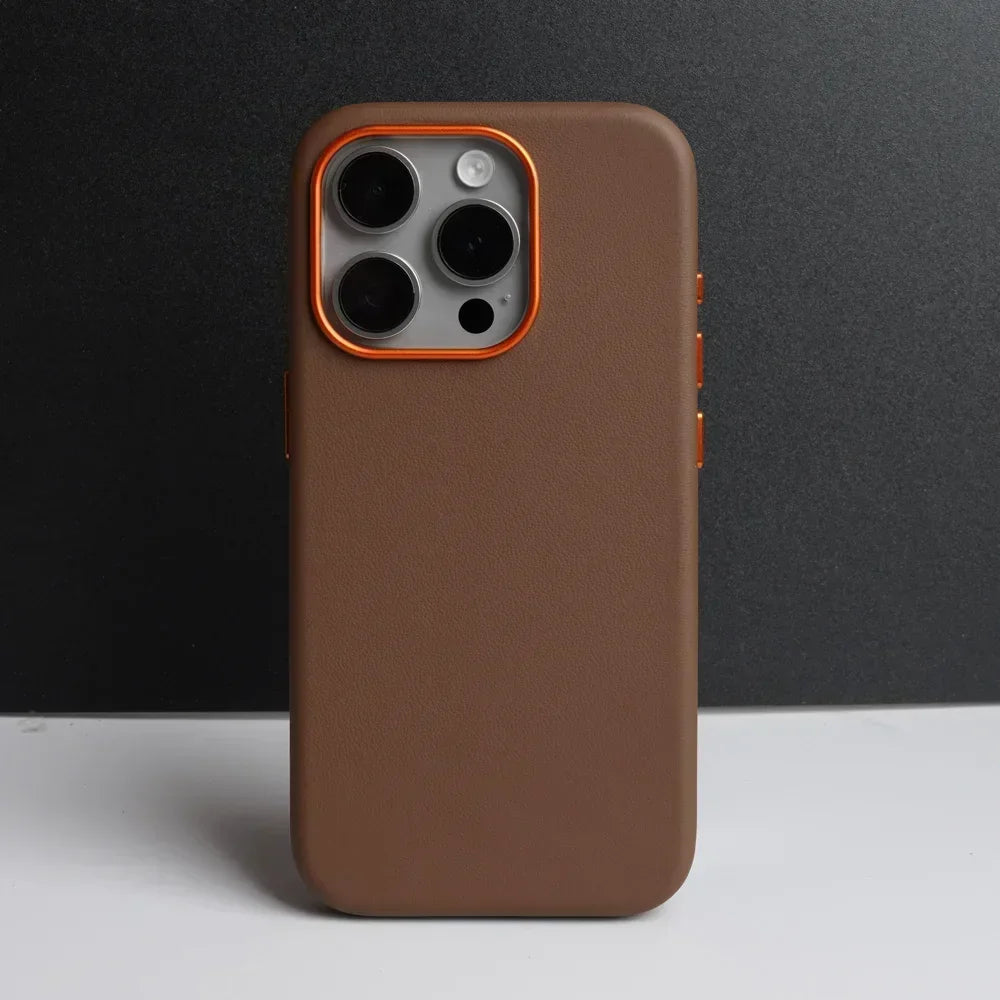 YMW Italian Nappa Genuine Leather Case for iPhone