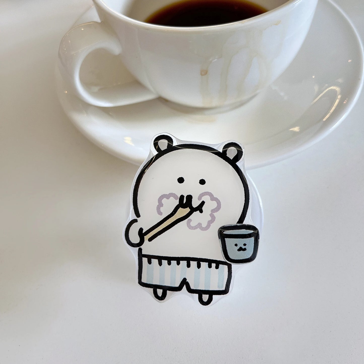 Healing White Bear Magnetic Suction Bracket Phone Case