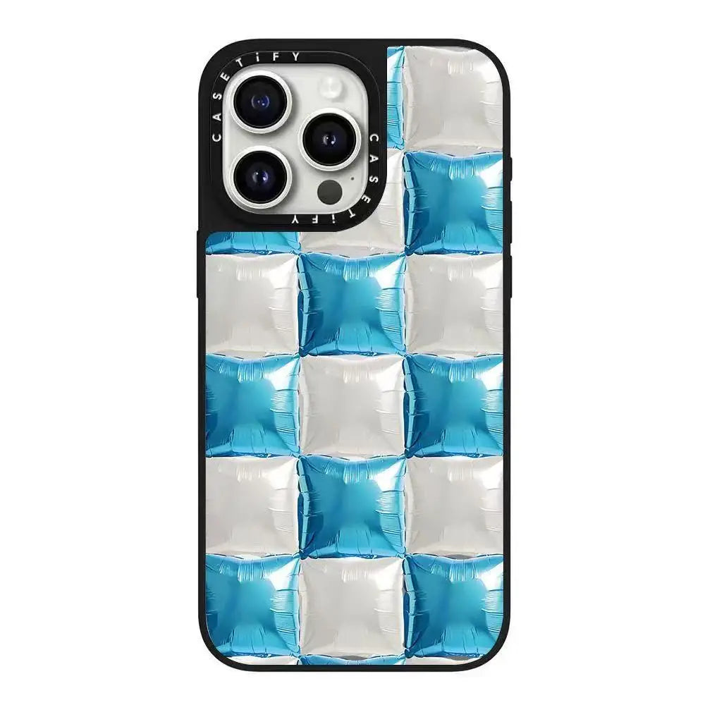 Royal Blue Collaborative Inflatable Chessboard Phone Case