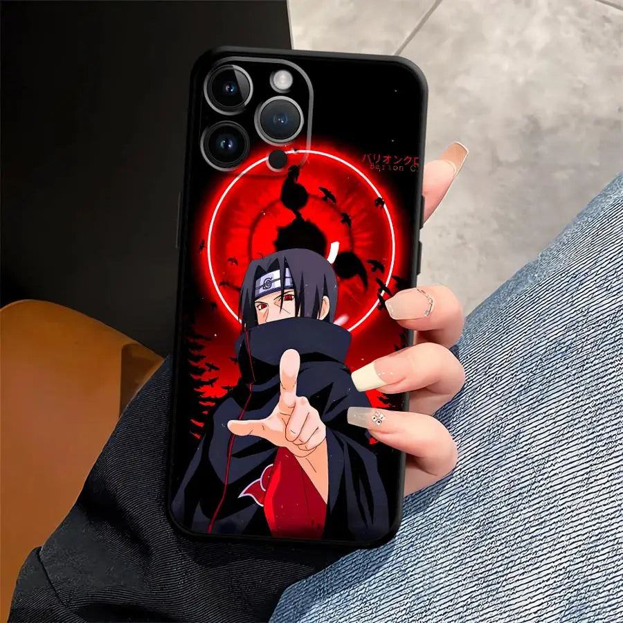 Black Soft Phone Cover Case For iPhone