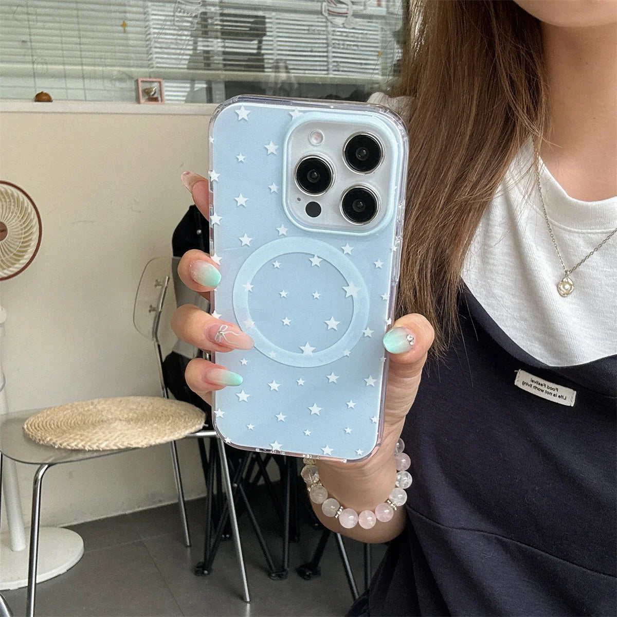 Korean Cute Star Magnetic Phone Case For iPhone