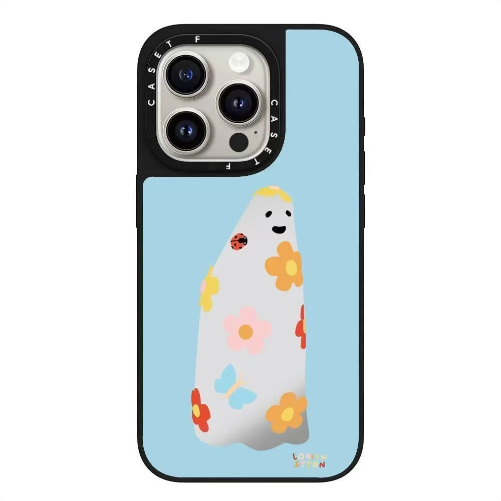 Adorable Happy Dog Apple Clear Mirror New Model Phone Case