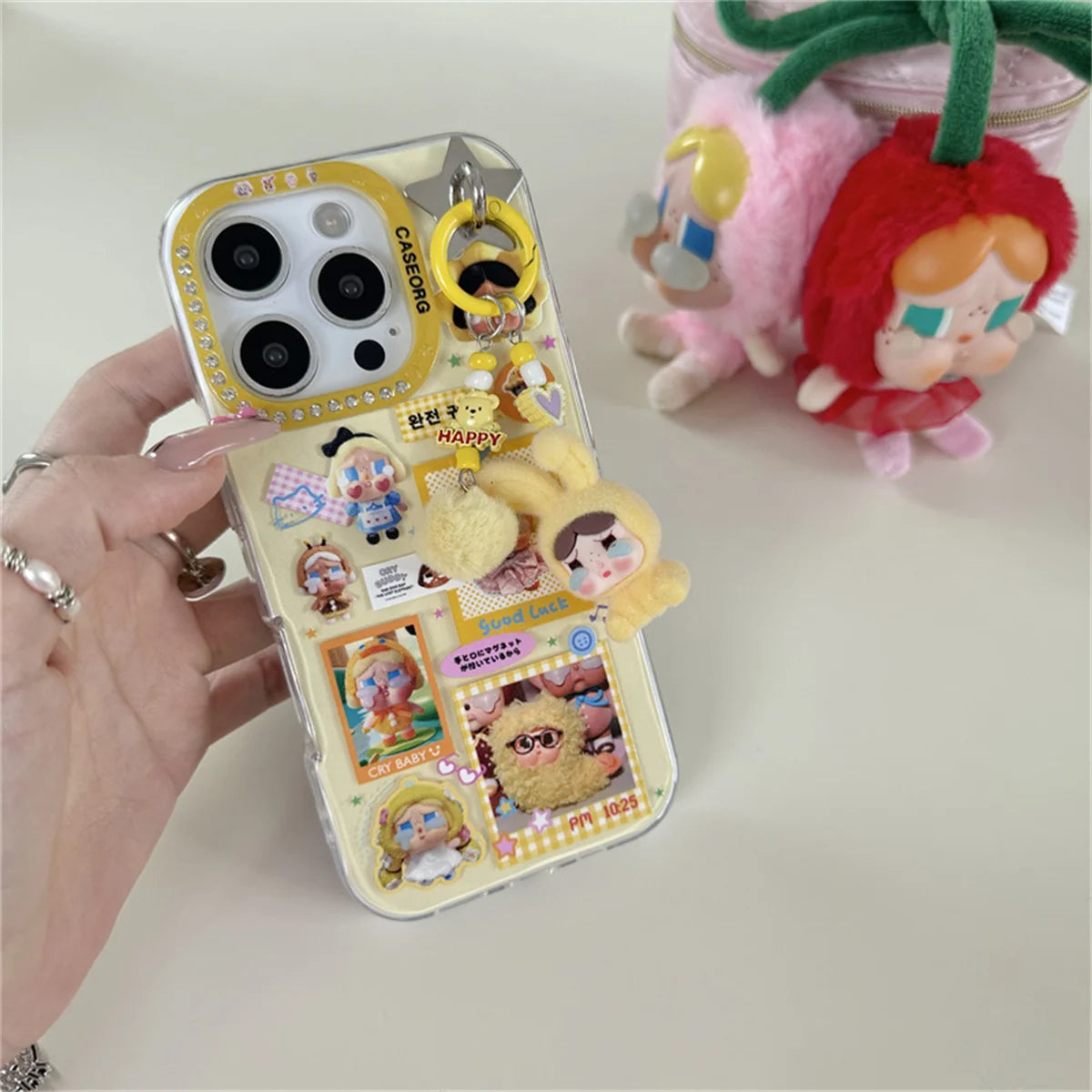 Kawaii Cartoon Girl Phone Case For iPhone