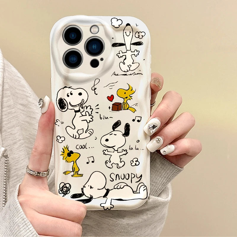 Fashion Cute Cartoon Snoopy Phone Case
