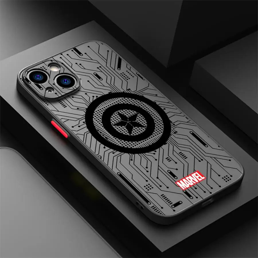 Case For iPhone Back Phone Cover Marvel Spider Man Logo