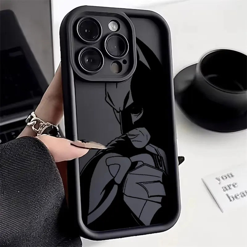Bat Mans Marvel Bat Silicone Case For Apple iPhone