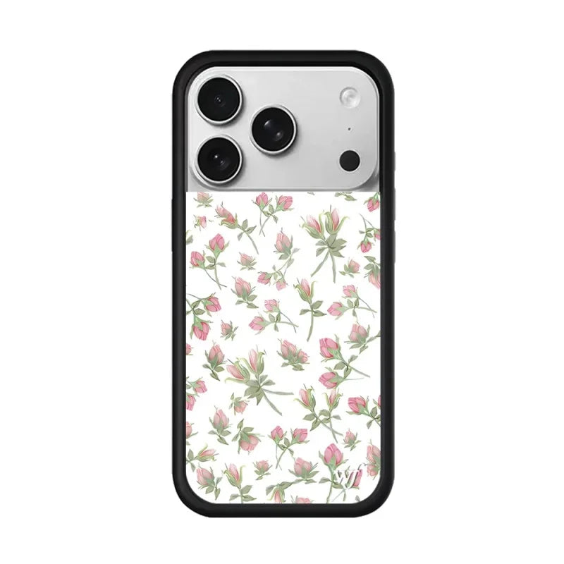 Wildflower 3D Cartoon Rabbit Beds Flower Phone Case For iPhone