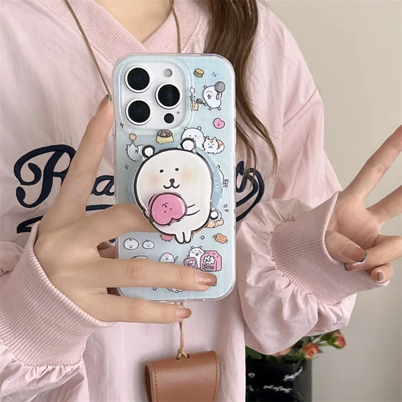 Kawaii Cartoon Magnetic Phone Case