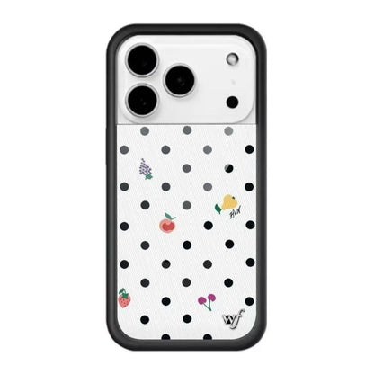 New Wildflower INS Cherry Polka Dot Phone Case For iPhone