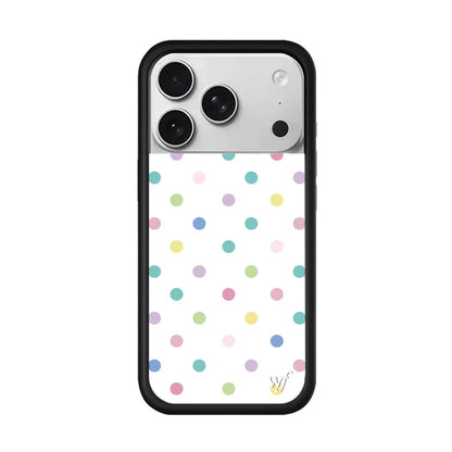 New Wildflower Cherry Strawberry Polka Dot Phone Case For iPhone Cute Cartoon Cover