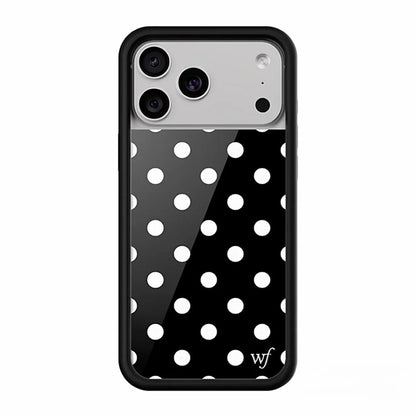 New Wildflower Cherry Strawberry Polka Dot Phone Case For iPhone Cute Cartoon Cover