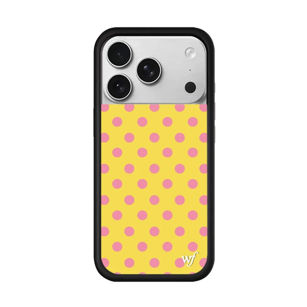 New Wildflower INS Cherry Polka Dot Phone Case For iPhone