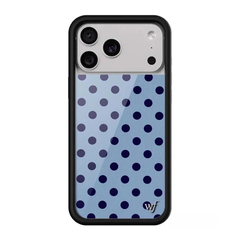 New Wildflower Cherry Strawberry Polka Dot Phone Case For iPhone Cute Cartoon Cover