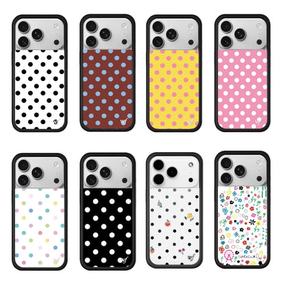 New Wildflower INS Cherry Polka Dot Phone Case For iPhone