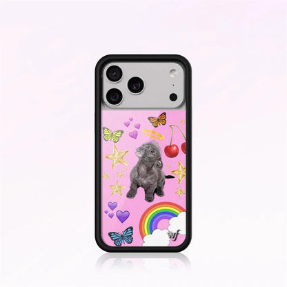 Cherry Puppy Flash Diamond Phone Case